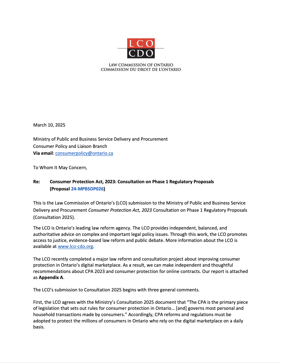 Première page du document