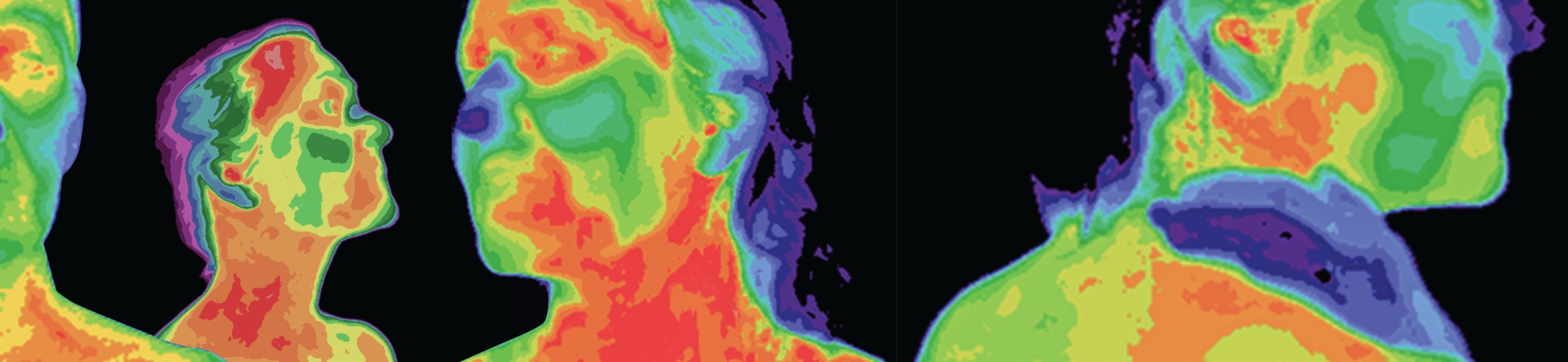 Intimate images and deepfakes project banner, depicting heat map pictures of women