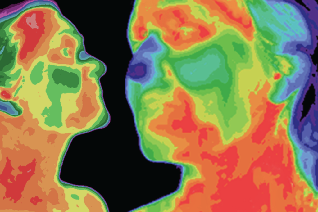 Intimate images and deepfakes project thumbnail, depicting heat map pictures of women