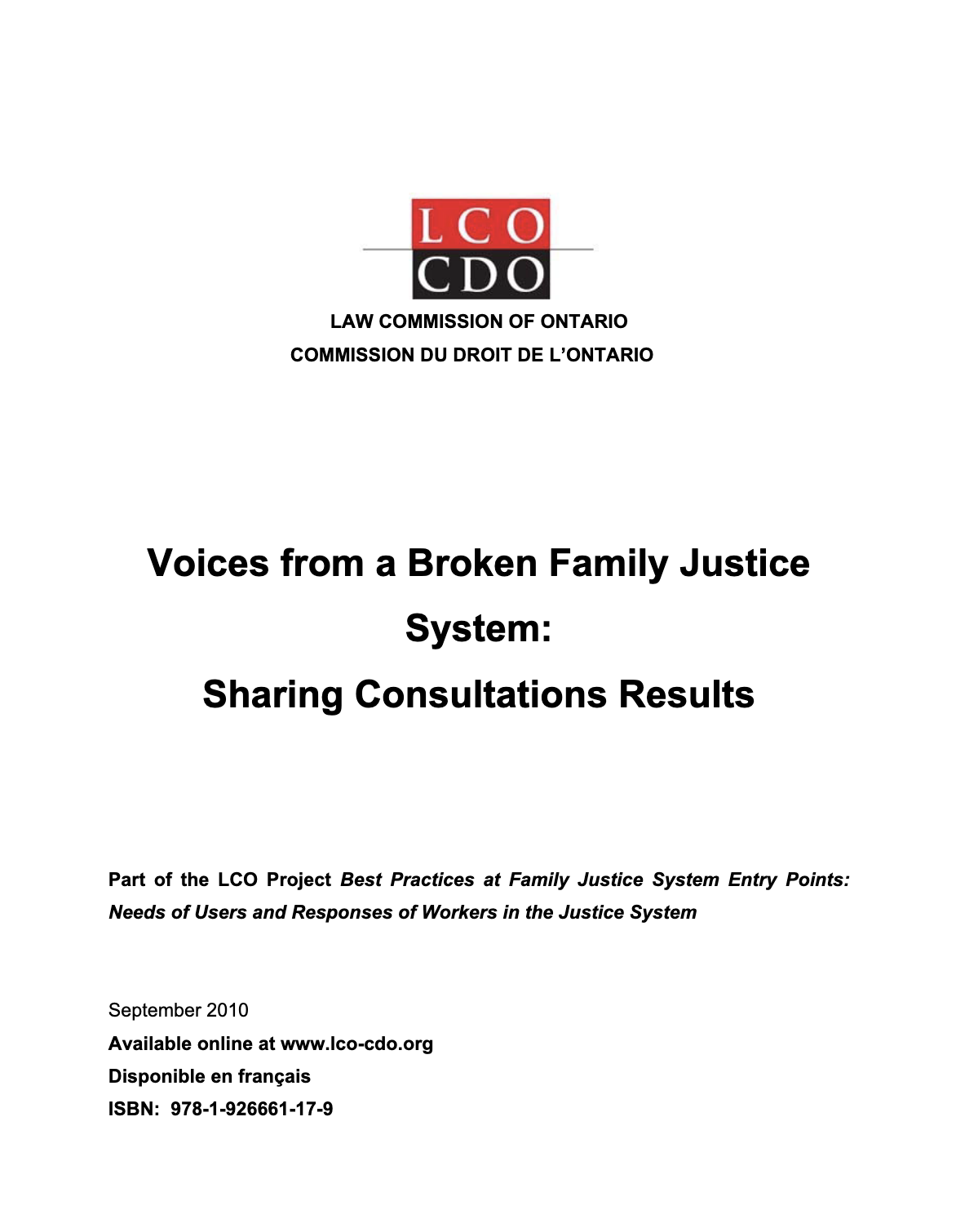 Couverture du rapport