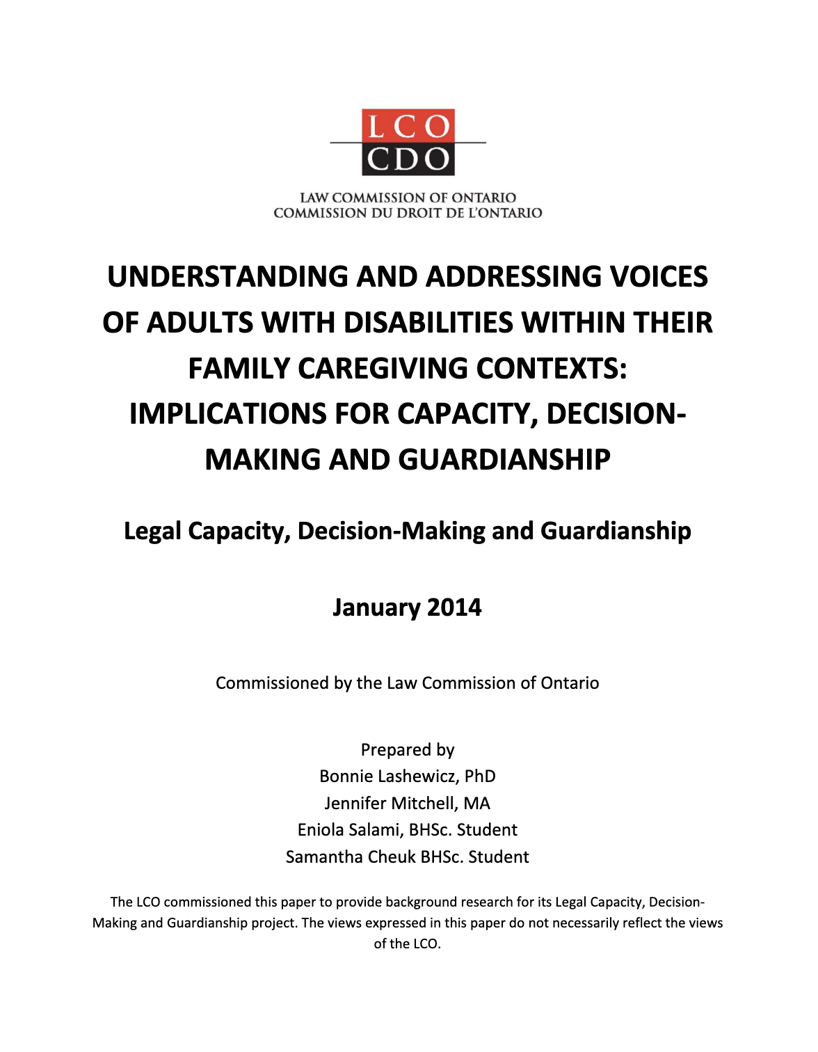 Couverture du rapport