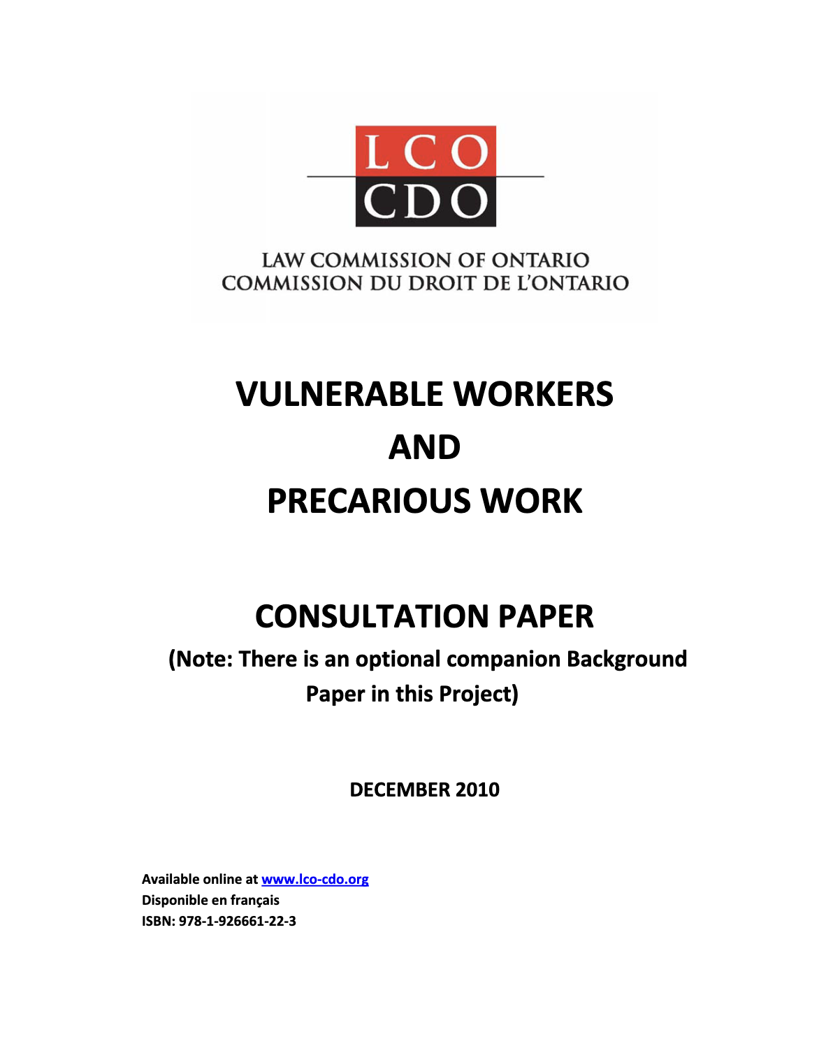 Report cover