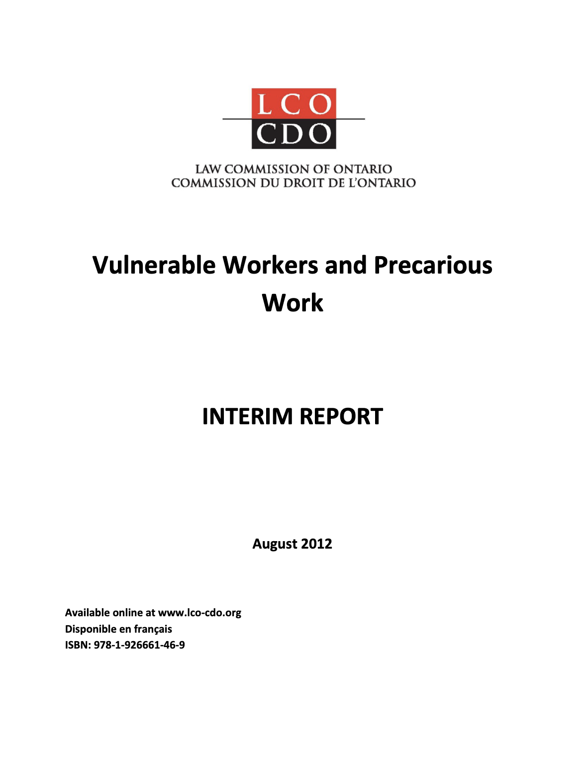 Report cover