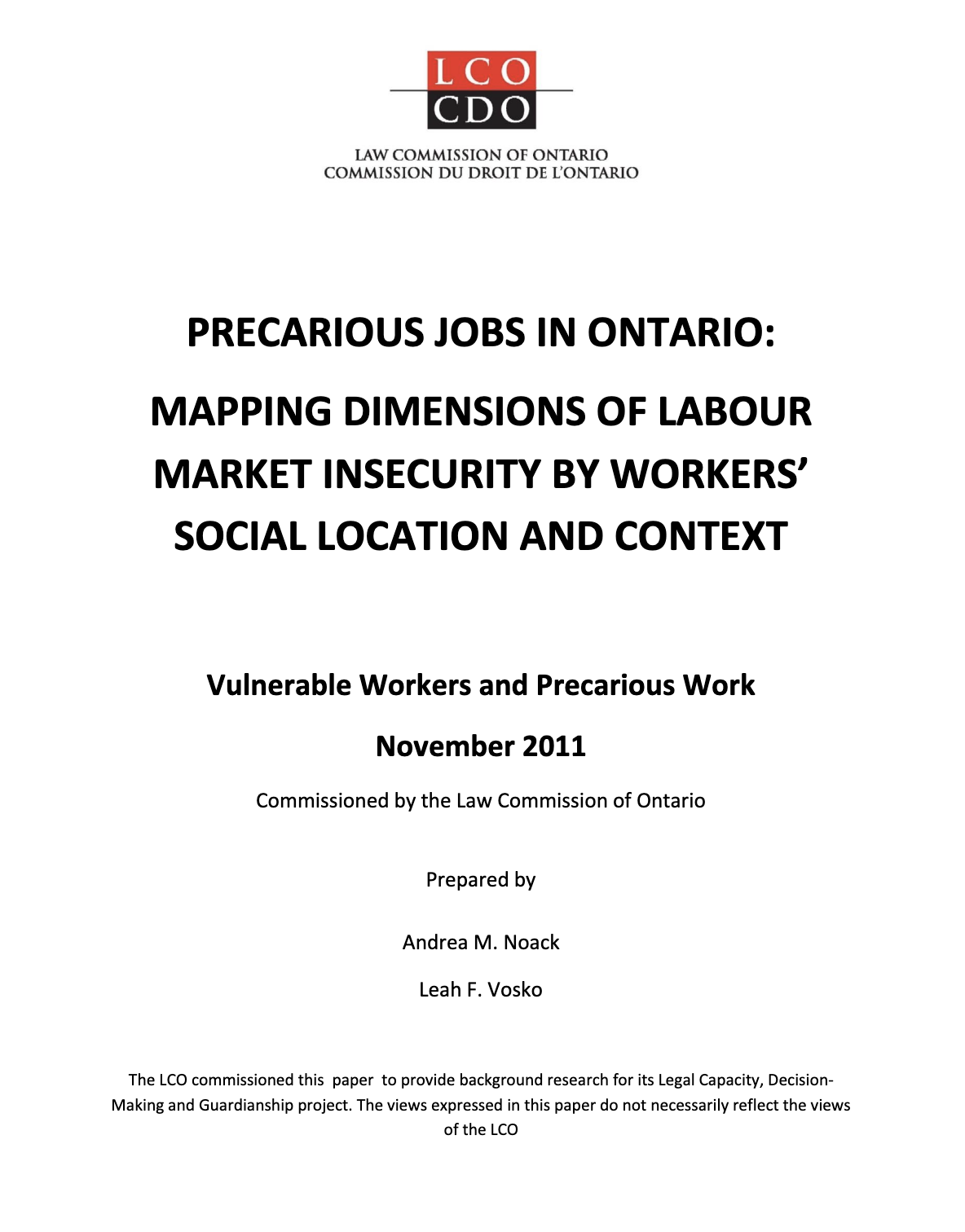 Couverture du rapport