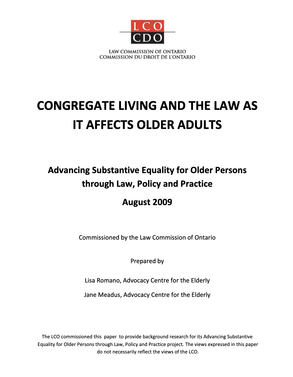 Couverture du rapport