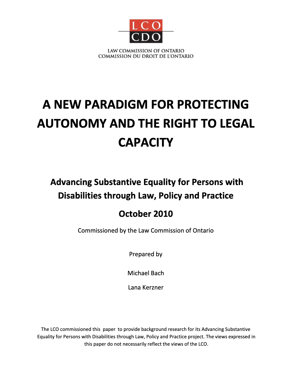 Couverture du rapport