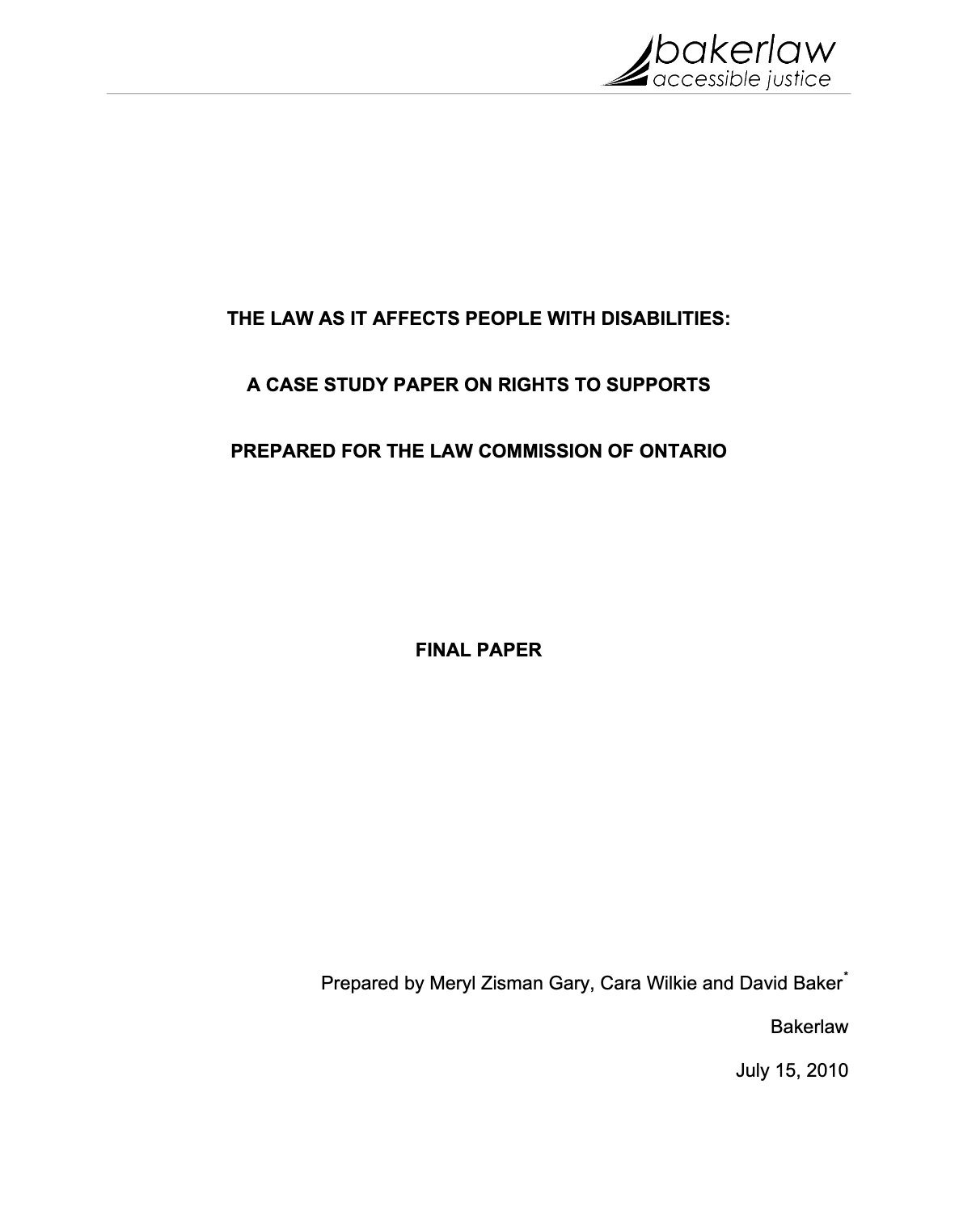 Couverture du rapport