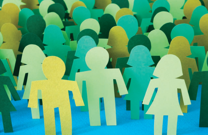 Class actions banner showing paper cutouts of human figures